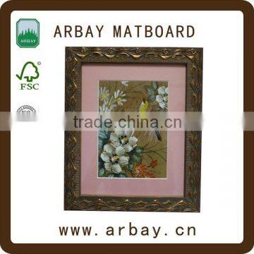 custom high grade matboard 11x14 core and collage matboard frame,matboard backing