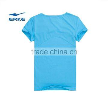 ERKE Womens V-neck Shirt Custom T-shirt Cheap Sports T-shirt Summer T-shirt for Women OEM/wholesale China Manufacture photo-2