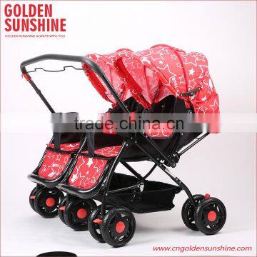 China Manufacturer JINBAO Good Twins Stroller/baby Carriage/pram/gocart/pushchair photo-4