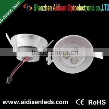 White Aluminum Housing 3W LED Downlight