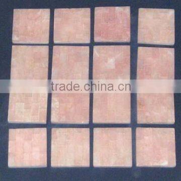 Rose Pink Quartz Tile , Gemstone Tiles
