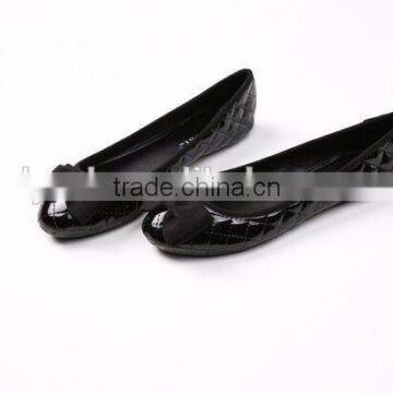 2016 Shoes Made in China Ladies PU Quilted Soft Ballerina With Sweet Bow photo-5