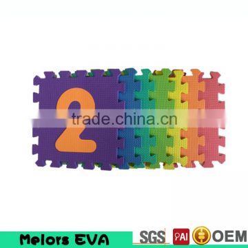 Melors eva foam non-smell education alphabet numbers puzzle jigsaw mat brick building play mat