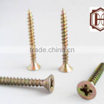 yellow zinc stainless furniture screw from china manufacturer supplier