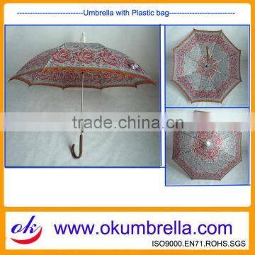 Waterproof Rain Umbrella With Plastic Case OK126