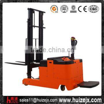 Battery Standing Operated Electric Forklift Counter Balance Stacker