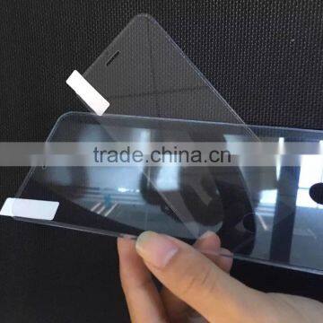 2016 hot sale soft silicone edge protector 2.5D clear premiun tempered glass screen protector for iphone7