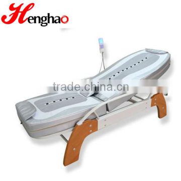 Foldable thermal jade back pain massage bed with back lift and MP3 music function folding massage bed