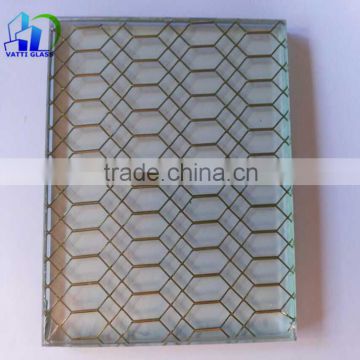 Supply 3mm 4mm wired glass for fireproof door with low price