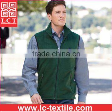 supply classic design super soft and comfortable micro fleece vest with Tricot-lined armholes for advertising(LCTU0046)