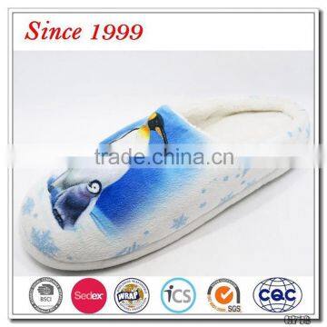Customized design animal print indoor women slippers