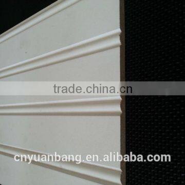 white primed mdf wall board