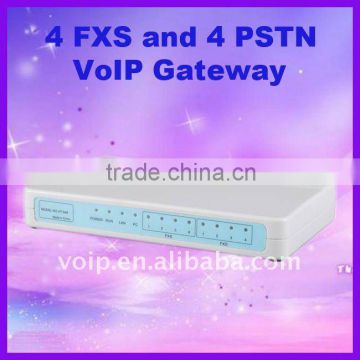 4 Fxs + 4 Pstn + 1 LAN router Sip Ata(HT-544)