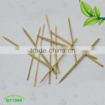 Bamboo flat skewers with skin