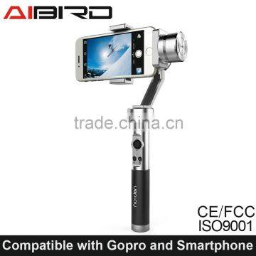 Handheld 3 axis brushless stabilizer 3 axis motor gimbal for iPhone 6 plus 5 5s 5c Android Samsung and gopro camera