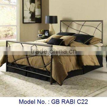 Modern Metal Furniture Of Home Bed For Double And Single Designs, metal bed, cheap bedroom furniture, latest metal bed designs