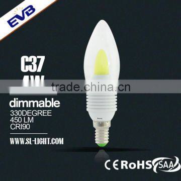 remote 4w 400LM/W dimmable led candle light