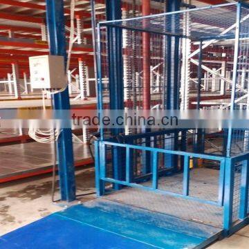 China electric hydraulic vertical cargo freight platform lift elevator for warehouse