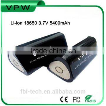 5400mAh 18650 3.7V Cylinder Lithium ion Battery Pack