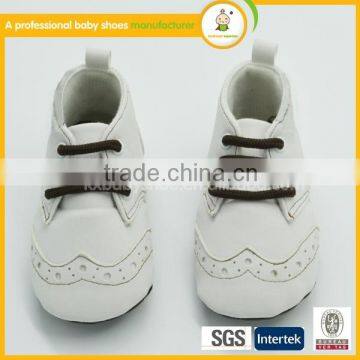 Fashion lovely white baby kids pure white heel safety shoes wholesale