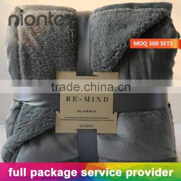Wholesale Super Soft Ultra Brush Top Performance Flannel Towel Blanket Throw