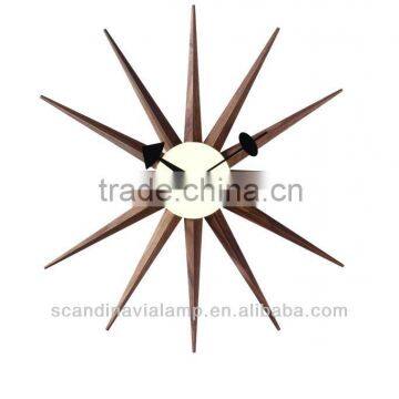 Original Quality Sunburst Clock Clock by George Nelson