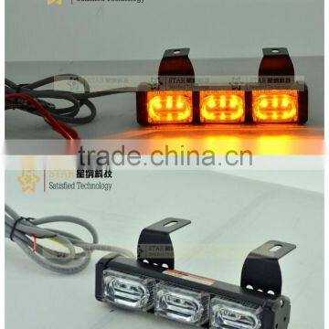 1W*9LED (9W) LED Flashing Strobe Lights 3 mode Amber Indicator Lamps bar Led Strong Strobe Light (XN189-1)