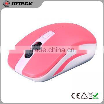 2.4G advanced custom logo pink wireless mouse