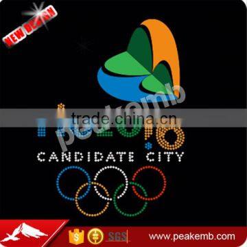 wholesale heat transfer vinyl Rio 2016 Olimpic motif design for t shirts