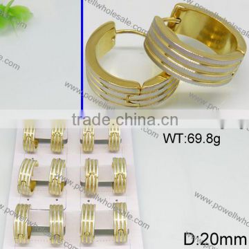 Wholesale Fashion Powell gold plated stud earring