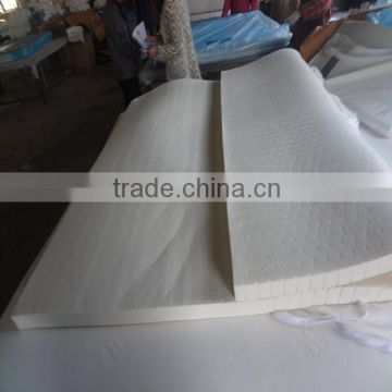 milk white soft pinholes natural latex mattress foam sheet