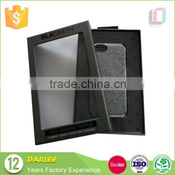 Wholesale high quality cell phone case box packaging with blister window