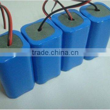 lithium ion 1S4P 18650 battery pack 3.6V&3.7V 13.6Ah