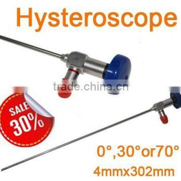 4*302mm Rigid Hysteroscope 0 12 30 70 degree optional uteroscope metroscope wolf olympus with low price