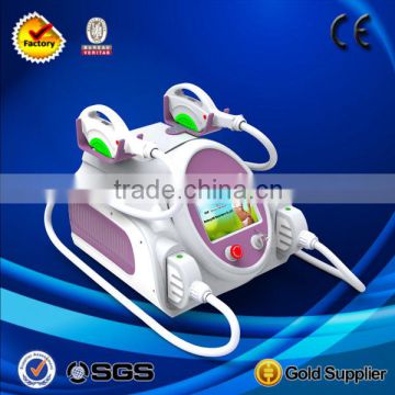 Portable two handle 950nm painless shr laser beauty machine