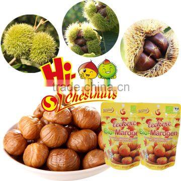 Organic Roasted Peeled Chestnuts Ready to Eat Chinese Snacks