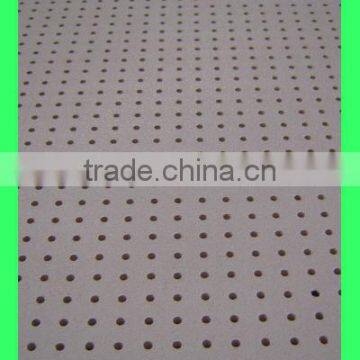 9mm Perforated acoustic gypsum board in ceiling tiles