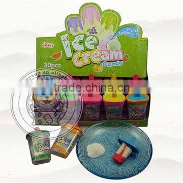 Sour Powder with Fancy Ice Cream Lollipop Candy