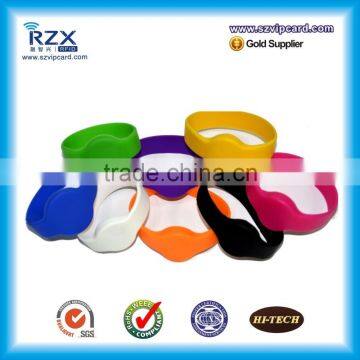13.56Mhz Access RFID Silicone Wristband With Dia 55mm 65mm 74mm photo-6