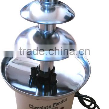 stainless steel mini 3 tiers electric chocolate fountain