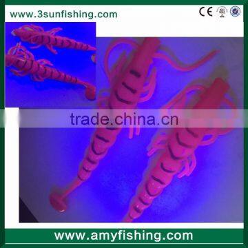 high quality PVC fishing soft lure UV color