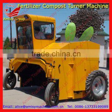 Amisy Self-propelled fertilizer compost turning machine for fermenting urban solid waste