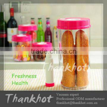 Plastic transparent multipurpose vacuum food container