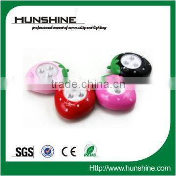 2014 new hot strawberry touch led light for kids