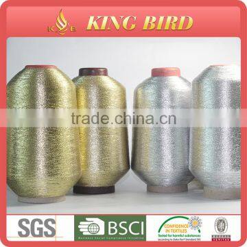 MX nylon dye wash resistance metallic yarn metallic yarn Mx 1/100" metallic yarn mx 12 mic