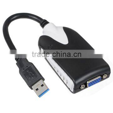 USB 3.0 to VGA adapter 1920x1080 HD Video Graphic Card Display converter Cable Adapter for Windows 7 8