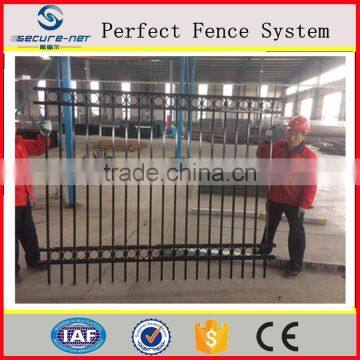 Tube Fence Panel / Garden Picket Fence Standard Galvanized Steel Fence Design Metal Fencing photo-3
