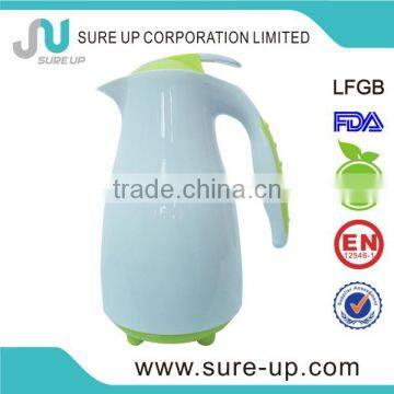 2014Colorful plastic outer glass inner thermos water jug,coffee pot,tea flask(JGCF)