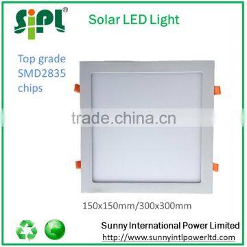 Green Solar Power Lighting Recessed Light Interior Square Led Panel Light photo-4