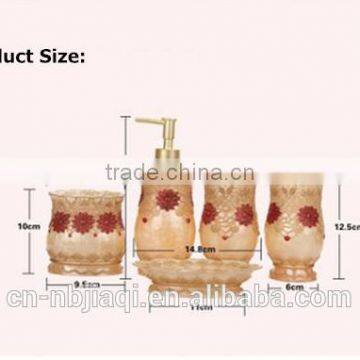 5pcs of Resin Bathroom Accessories Set